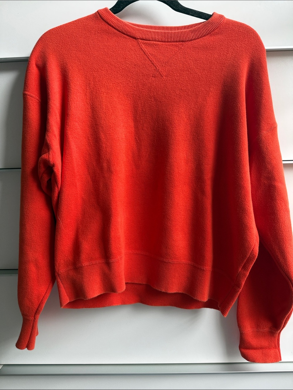 Uniqlo Crewneck Sweater in Bright Orange